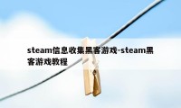 steam信息收集黑客游戏-steam黑客游戏教程