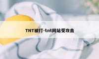 TNT被打-tnt网站受攻击
